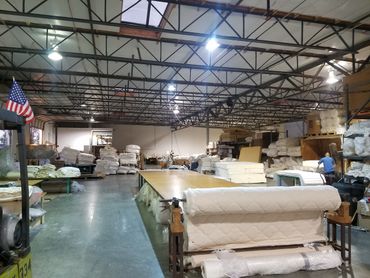 Latexpedic factory where each mattress is made by hand