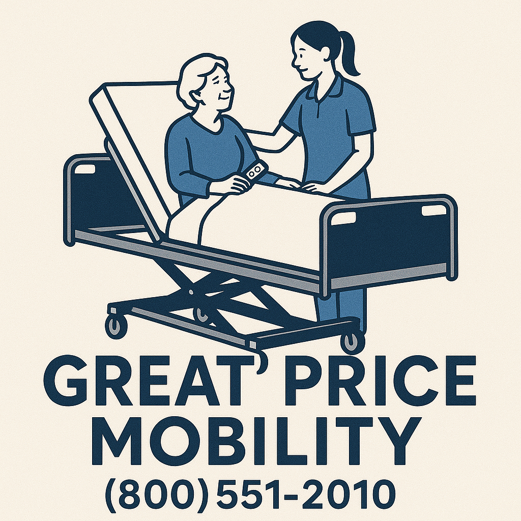 electric 3 motor fully electric high-low hospital bed
