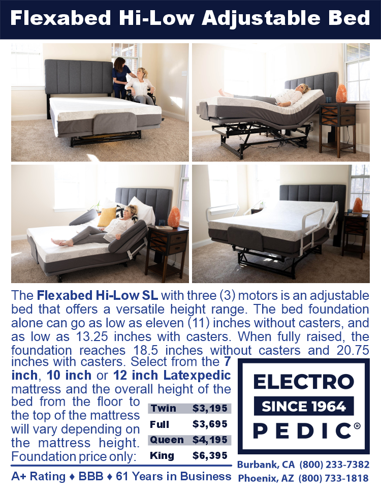 Flexabed hi-low hospital bed