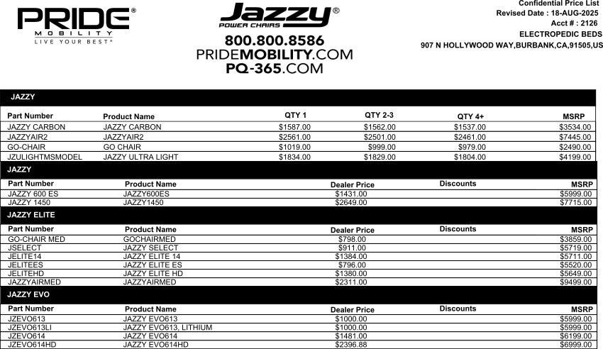 Golden lift chair upgrade and mobility accessory pricing
