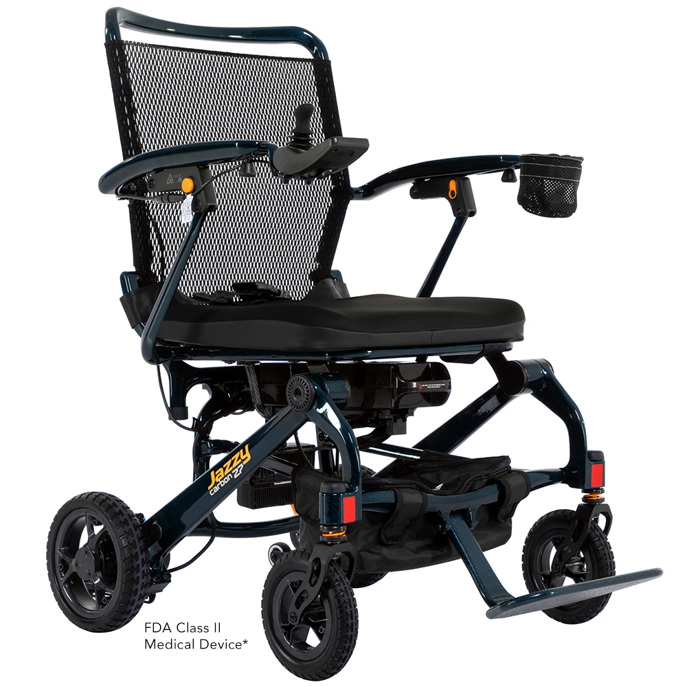 Jazzy Carbon 27 folding power wheelchair