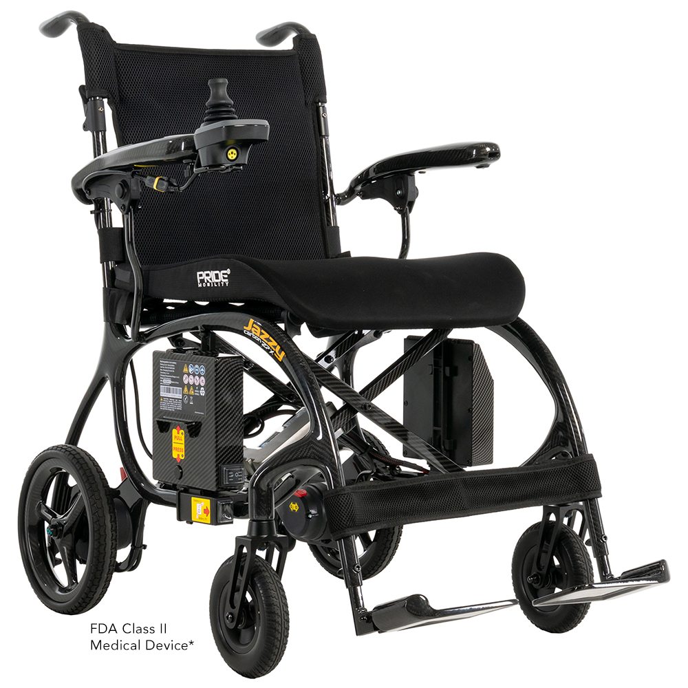 Pride Jazzy® Carbon 27X electric wheelchair power chair