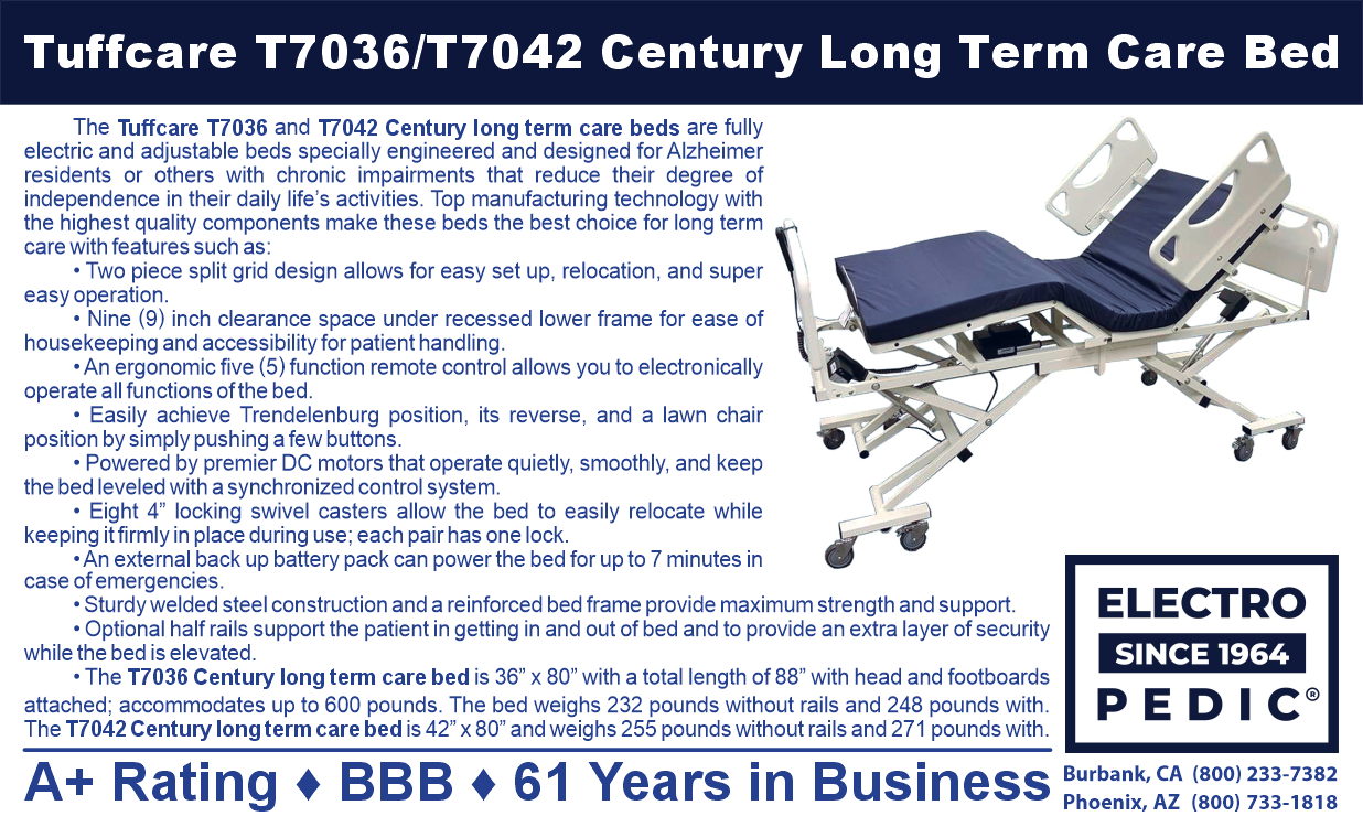 price tuffcare century long term bed T7036